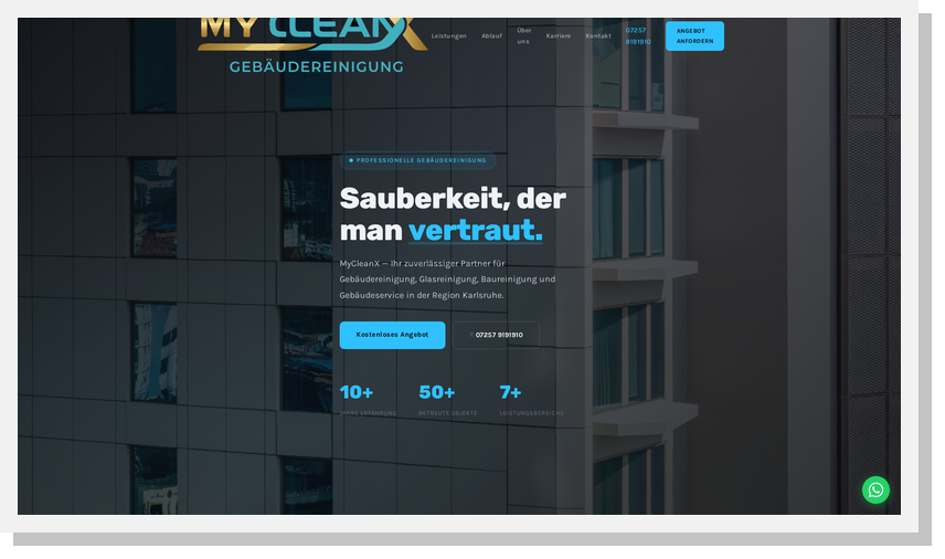 Firmenwebsite Beispiel